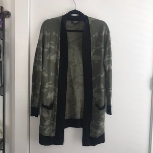 Camo Cardigan from Express
